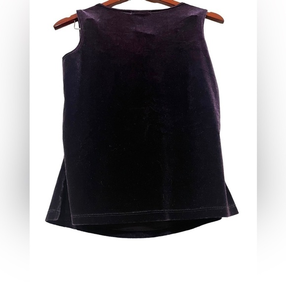 Only Nine Size Small Purple Velvet Cowl Neck 90s Y2K Vintage Top Whimsygoth Tank - Picture 5 of 6